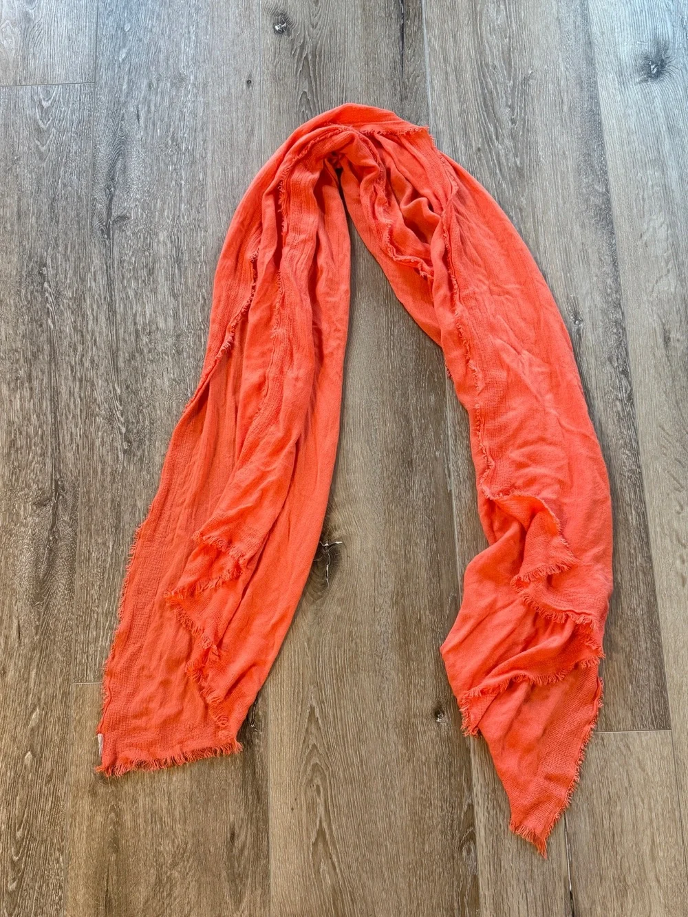 Women's Lightweight Orange Fashion Scarf